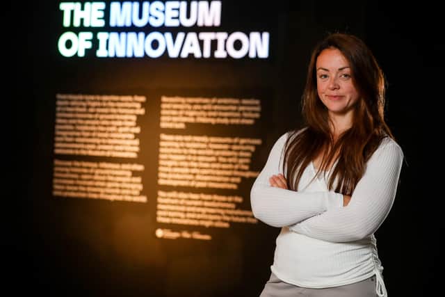 Clare Ablett, Curator of History at National Museums NI at the Museum of Innovation Exhibition.
