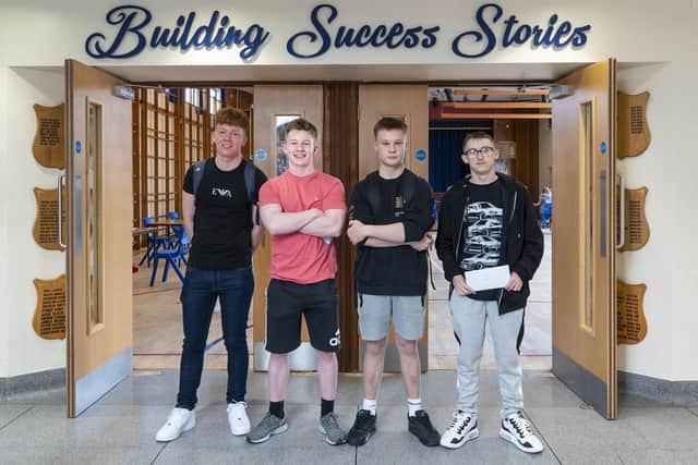 Harry Magill, Matthew Bell, Caleb Waring and Rhys Magee.