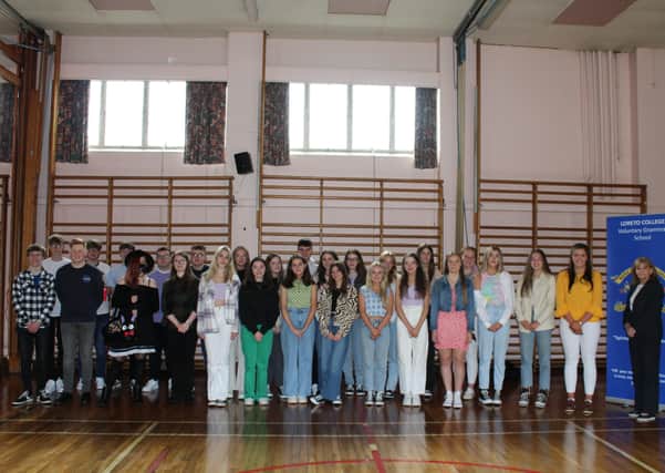 Students from Loreto College who gained six A grades or better in their GCSEs
