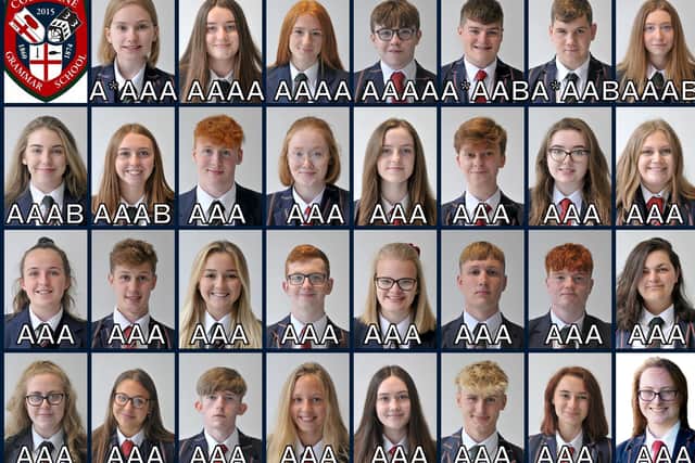Top AS grade achievers from Coleraine Grammar School