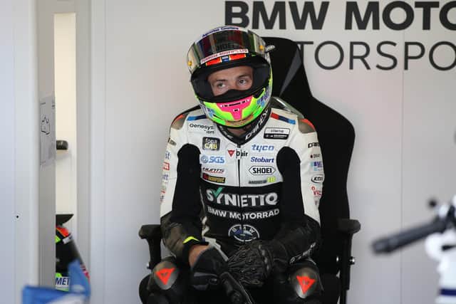 SYNETIQ BMW rider Andrew Irwin received a two-second penalty following contact with Christian Iddon.