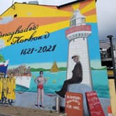 A mural celebrating the bicentenary of the harbour at Donaghadee, Co Down, Picture: Darryl Armitage