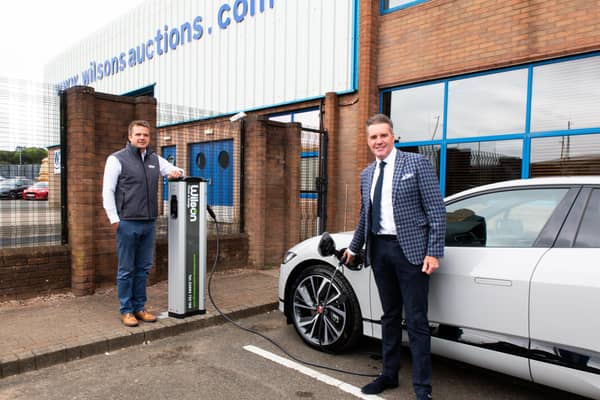 Peter Johnston, Wilsons Auctions Group Operations Director (right) with Andrew Wilson,  Managing Director of Wilson Power and Energy Ltd.