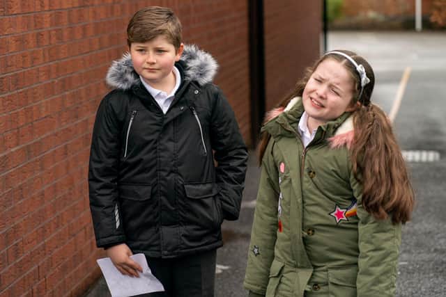 A still from the film featuring Johnny (Daniel Willis) and Lucy (Darcey McNeeley).