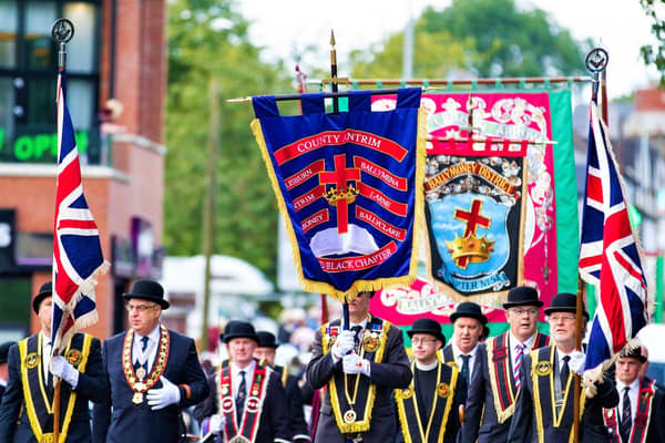 Brethren on parade during a previous Last Saturday