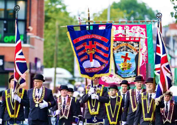 Brethren on parade during a previous Last Saturday
