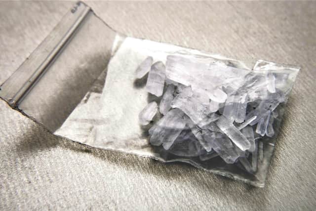 Generic image of methamphetamine from a US government website