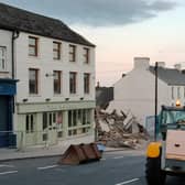 Collapsing building in Tandragee town centre