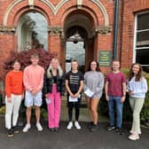 Friends Lisburn pupils smile having received their much-anticipated results