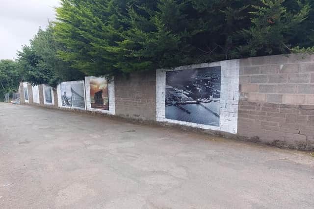 The new murals celebrate the history and traditions of the Whiteabbey area.