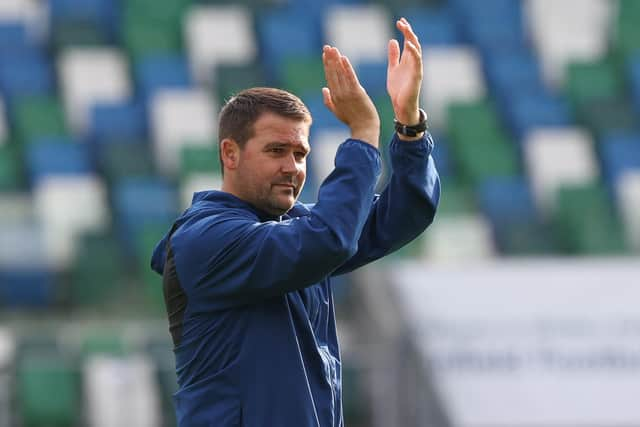 Linfield boss David Healy. Pic by Pacemaker.