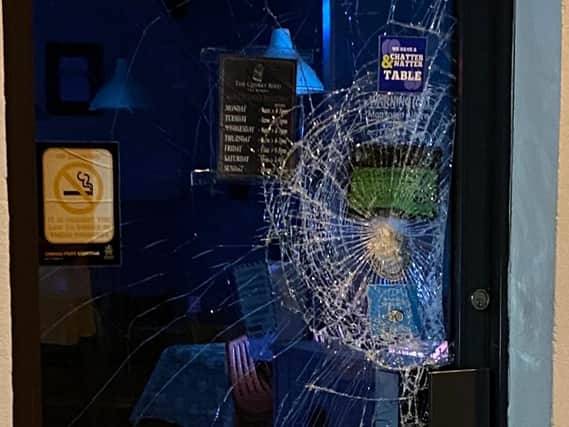Police are appealing for information following the report of criminal damage being caused to business premises in Moira in the early hours of this morning. Image: Facebook, The Quirky Bird - Social Enterprise Cafe