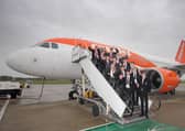 Finalists in the APB Angus Youth Challenge setting off for England on their study tour. Picture: Cliff Donaldson