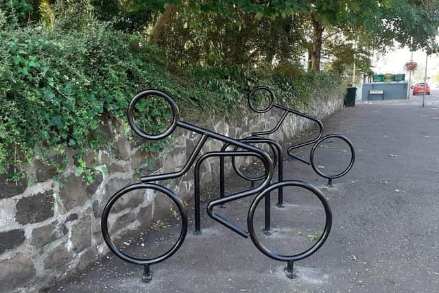 New bike stands have been constructed in Whiteabbey.