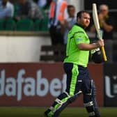 Ireland's Paul Stirling scored an impressive 115 not out during their T20 win over Zimbabwe. Picture by Lawrence Moore