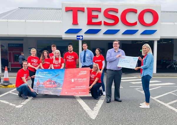 Fifteen staff from Tesco Coleraine are taking part in the relay of the Belfast City Marathon this October, all in aid of local charity, Air Ambulance NI