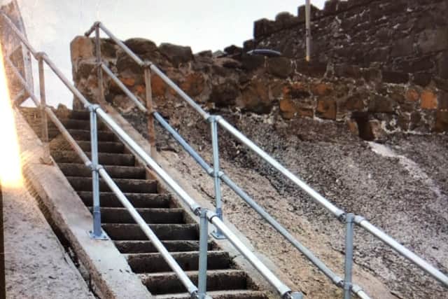 Repairs have been completed at the seafront steps.