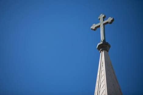 Church Steeple and Cross