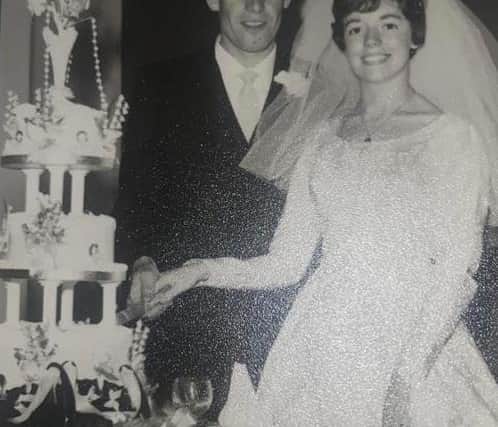 Carol and Roy on their wedding day in 1961.