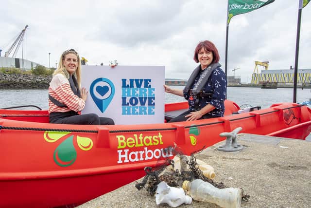Jenni Barkley, Communications and Corporate Responsibility manager, Belfast Harbour Commissioners and Helen Tomb, manager at Live Here Love Here