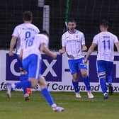 Stephen Lowry started the goal scoring for Coleraine at Dungannon Swifts