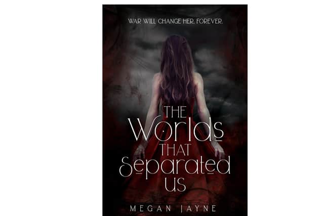 The cover of Megan's first book, The Worlds That Separated Us.