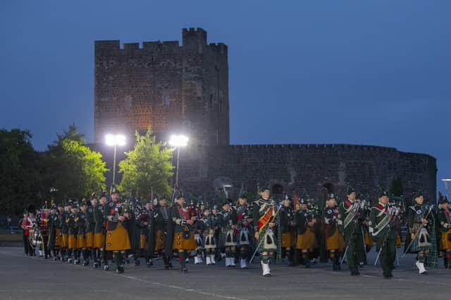 Carrickfergus Castle provided the backdrop to the historic concert.