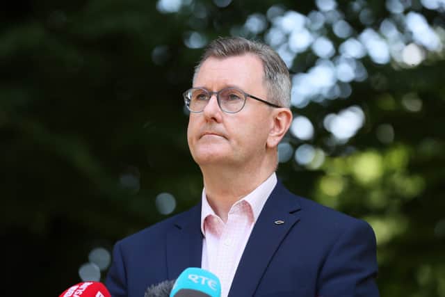 DUP leader Sir Jeffrey Donaldson will be quizzed by peers about the state of the union tomorrow, Wednesday. Photo: Jonathan Porter/PressEye