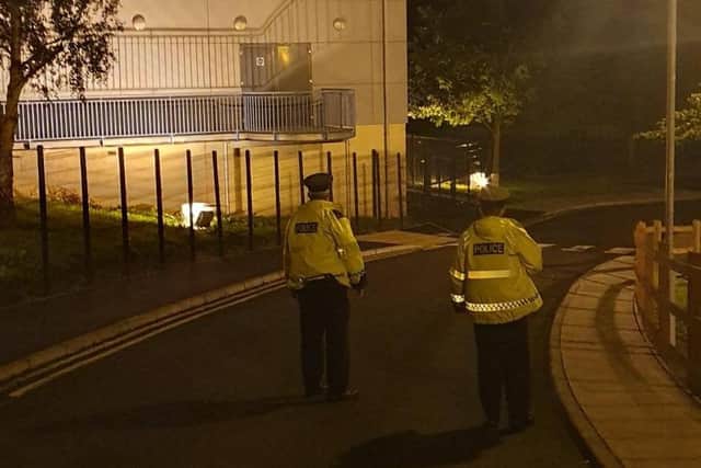 PSNI’s Armagh Neighbourhood Policing Team on patrol.