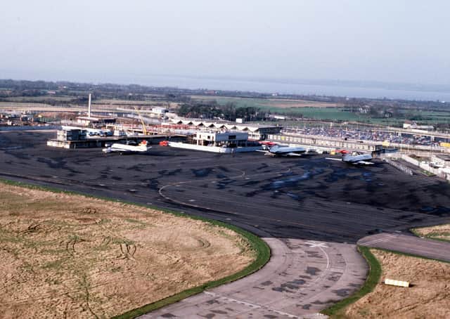 Aerial Picture of Aldergrove Airport from January 1981. Picture: Pacemaker Press