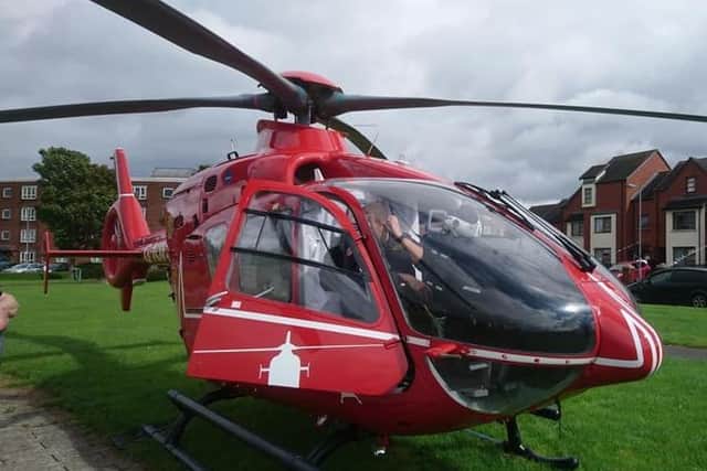 The charity Air Ambulance attended the scene.