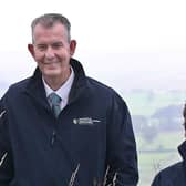 Minister Poots is pictured with Joanne Sherwood, RSPB NI Director