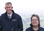 Minister Poots is pictured with Joanne Sherwood, RSPB NI Director