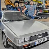 David Abraham from Portdown, proud owner of an iconic De Lorean car, as featured in the famous Back to the Future movies.