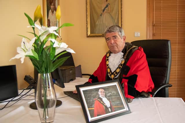 Antrim and Newtownabbey Mayor Cllr Billy Webb led tributes to DUP Cllr Paul Hamill