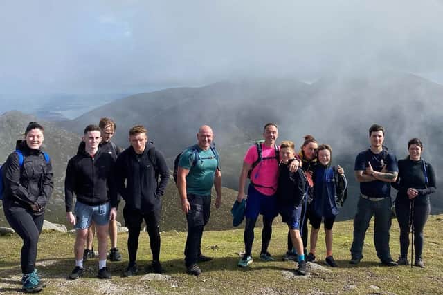 Members of Waites Gym took on the challenge in the Mournes for Action Cancer.