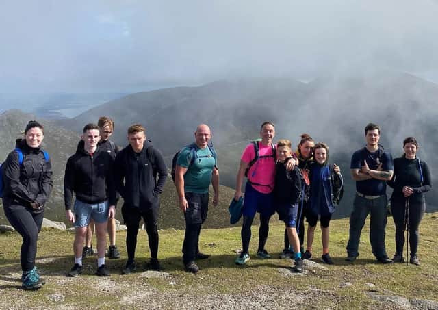 Members of Waites Gym took on the challenge in the Mournes for Action Cancer.