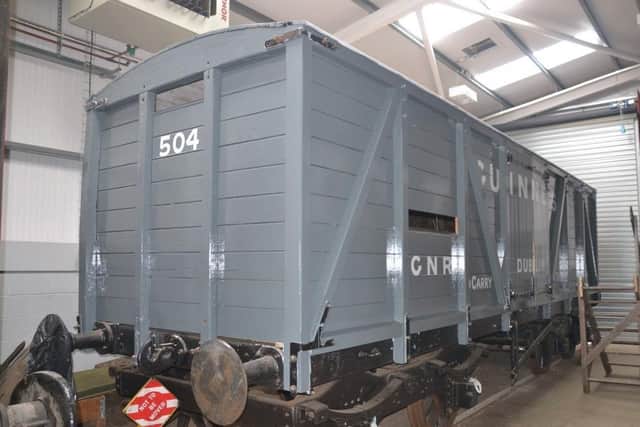 The van was painstakingly restored by the Railway Preservation Society of Ireland. Photo by Brian-Griffith