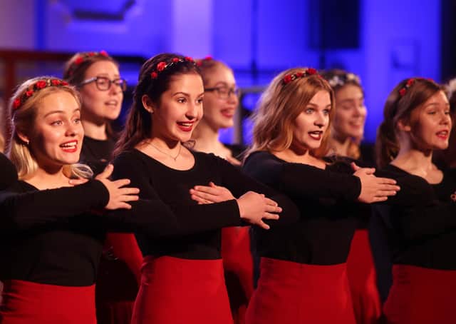 Eller Girls' Choir from Estonia were the winners of the City of Derry International Choir Festival in 2017. Photo by Lorcan Doherty