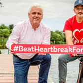Head of BHF NI Fearghal McKinney (Left) and Nigel Armstrong (Right)