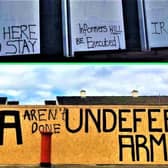Pro-paramilitary graffiti in Londonderry after the murder