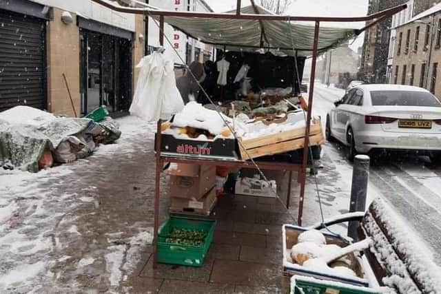 The Farmers' Market in William Street, Portadown during inclement weather earlier this  year.