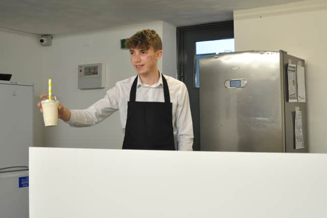 Christopher Fulton (17), is set to open a new milkshake store in Ballymena