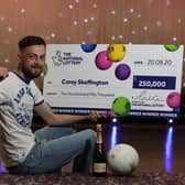 National Lottery winner Corey Skeffington.