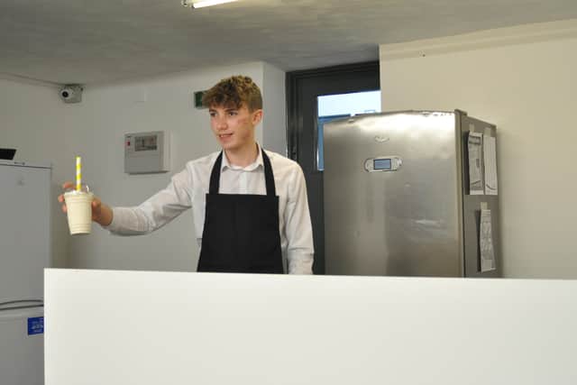 Christopher Fulton (17), is set to open a new milkshake store in Ballymena