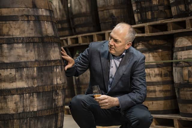 Colum Egan, master distiller at globally renowned Old Bushmills Distillery in
Co Antrim