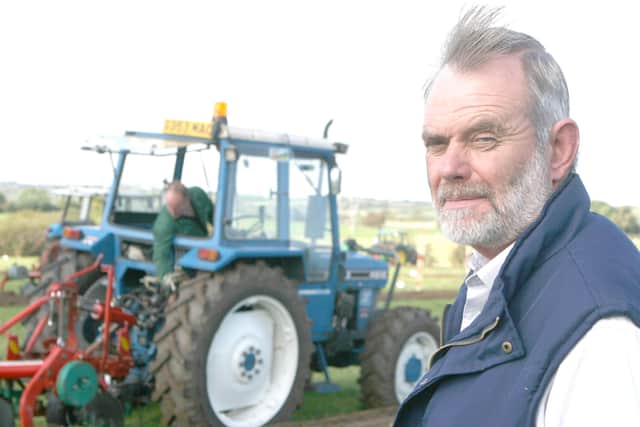 Alex Thompson pictured at the match at the Kilroot Ploughing Society’s centenary match in September 2007