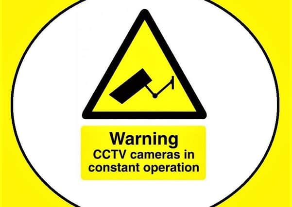 A generic image of a CCTV system warning sign (not directly connected to this particular court case)
