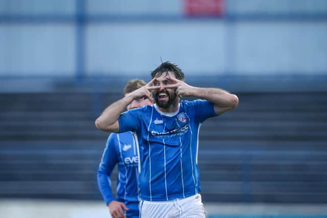 Eoin Bradley scored a spectacular goal to put Coleraine 2-0 up