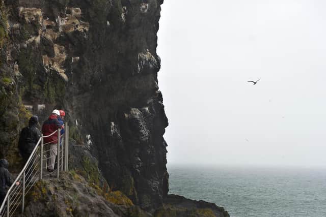 The Gobbins cliff path was recommended by readers.